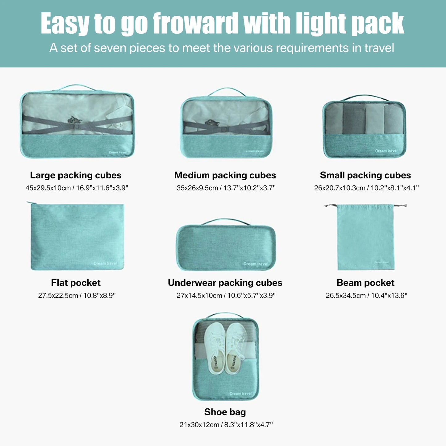 Multi pieces Travel Organizer