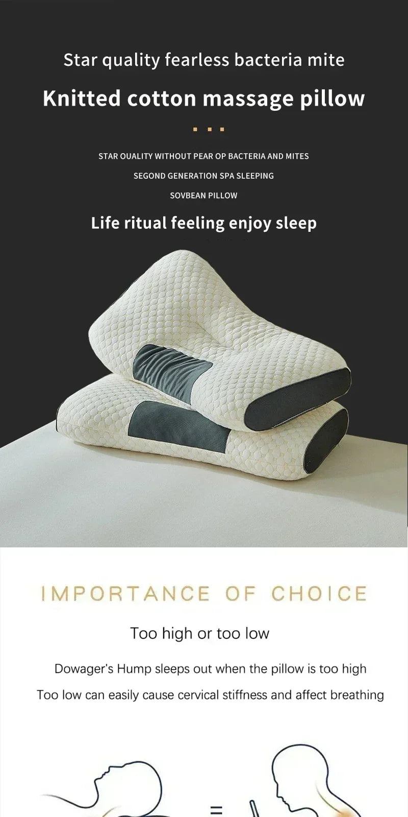 Cervical Orthopedic Neck Pillow