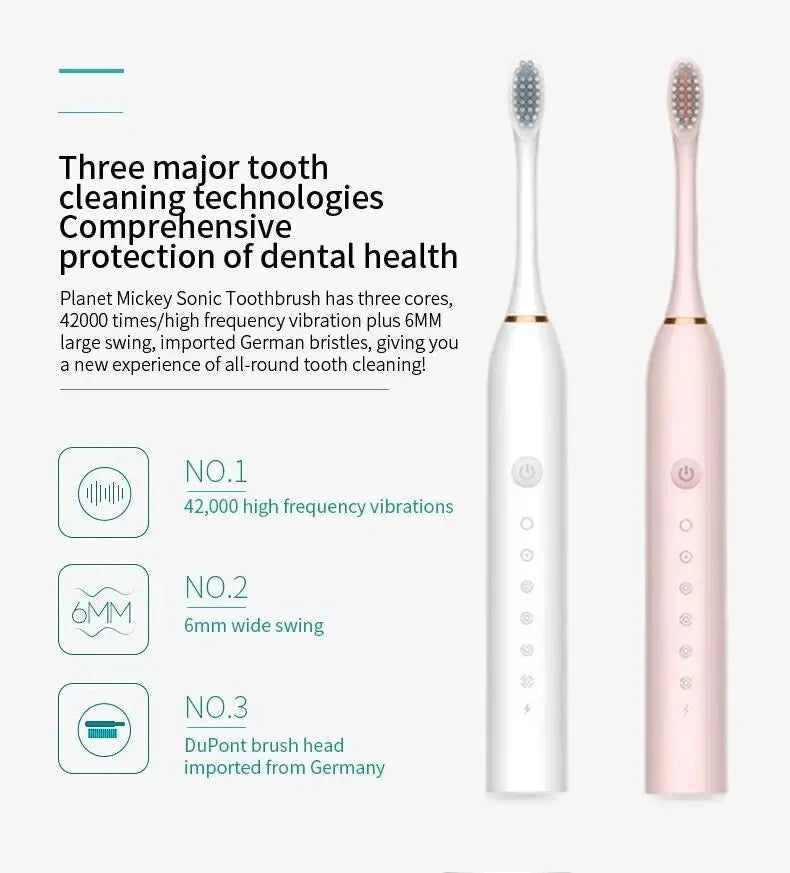 Electric Ultrasonic Toothbrush