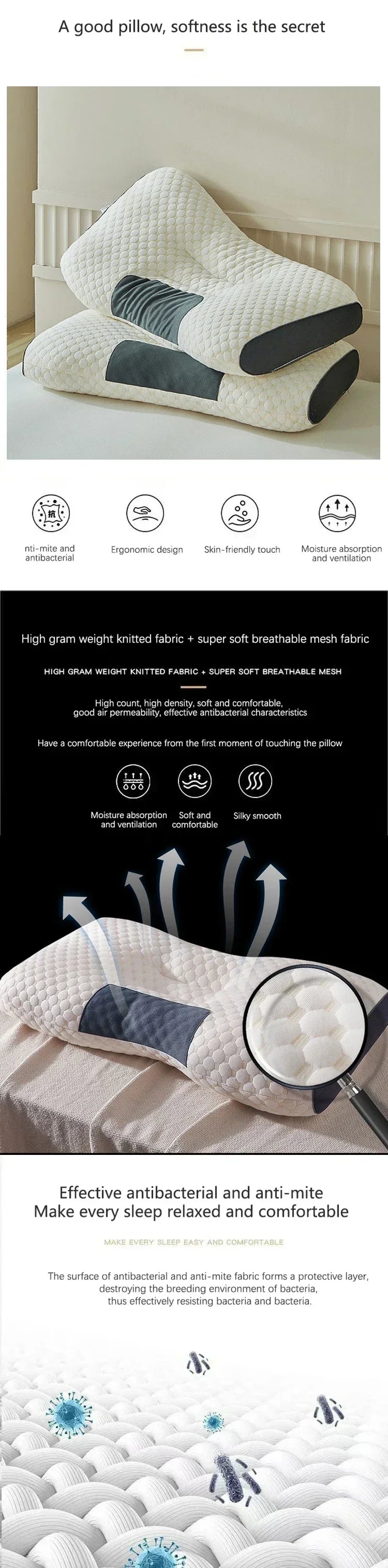 Cervical Orthopedic Neck Pillow