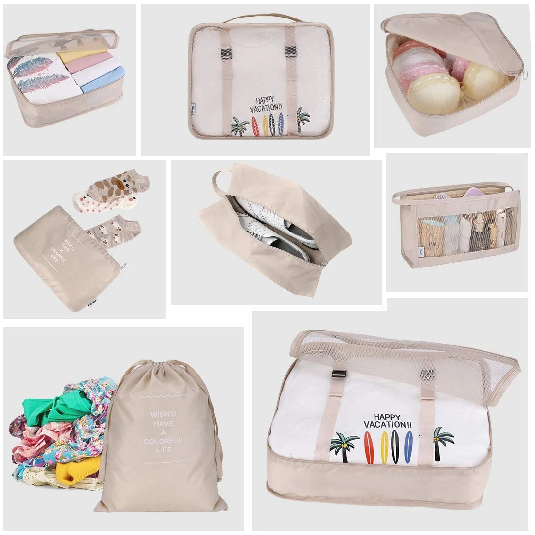 Multi pieces Travel Organizer