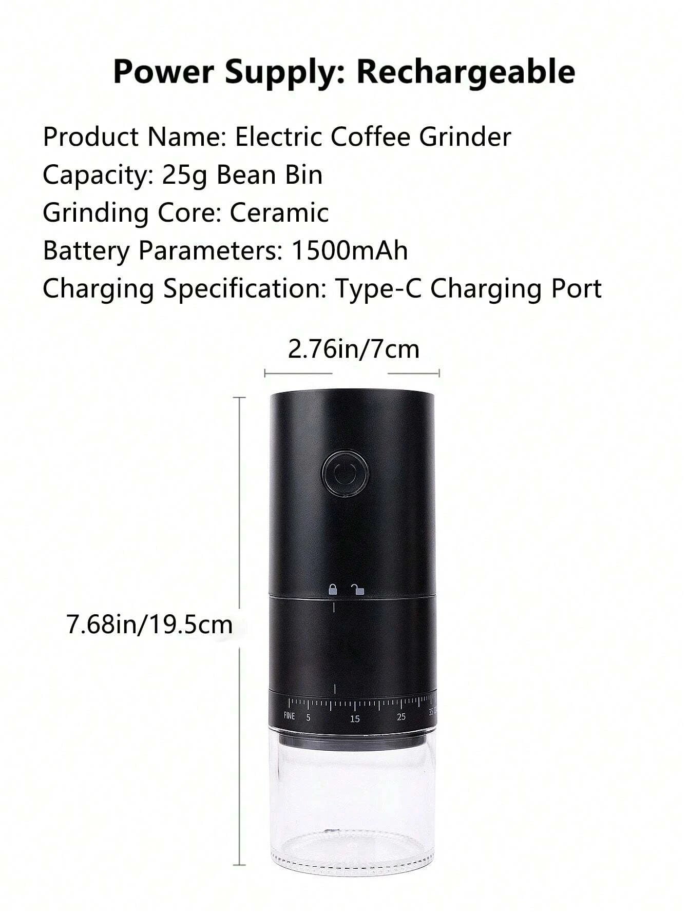 Portable Electric Coffee Grinder
