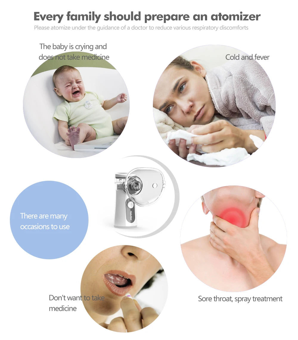 Handheld Mesh Nebulizer Inhaler