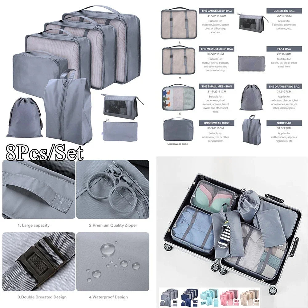 Multi pieces Travel Organizer